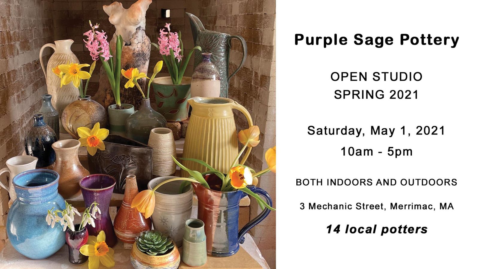 The Potters at Purple Sage Pottery in Merrimac Spring Sale The Town