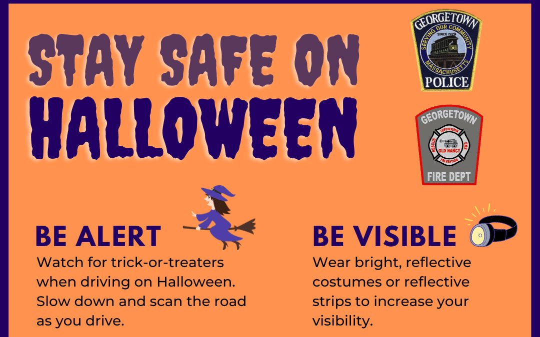 Georgetown Police and Fire Share Tips for Celebrating Halloween and Trick-or-Treating Safely