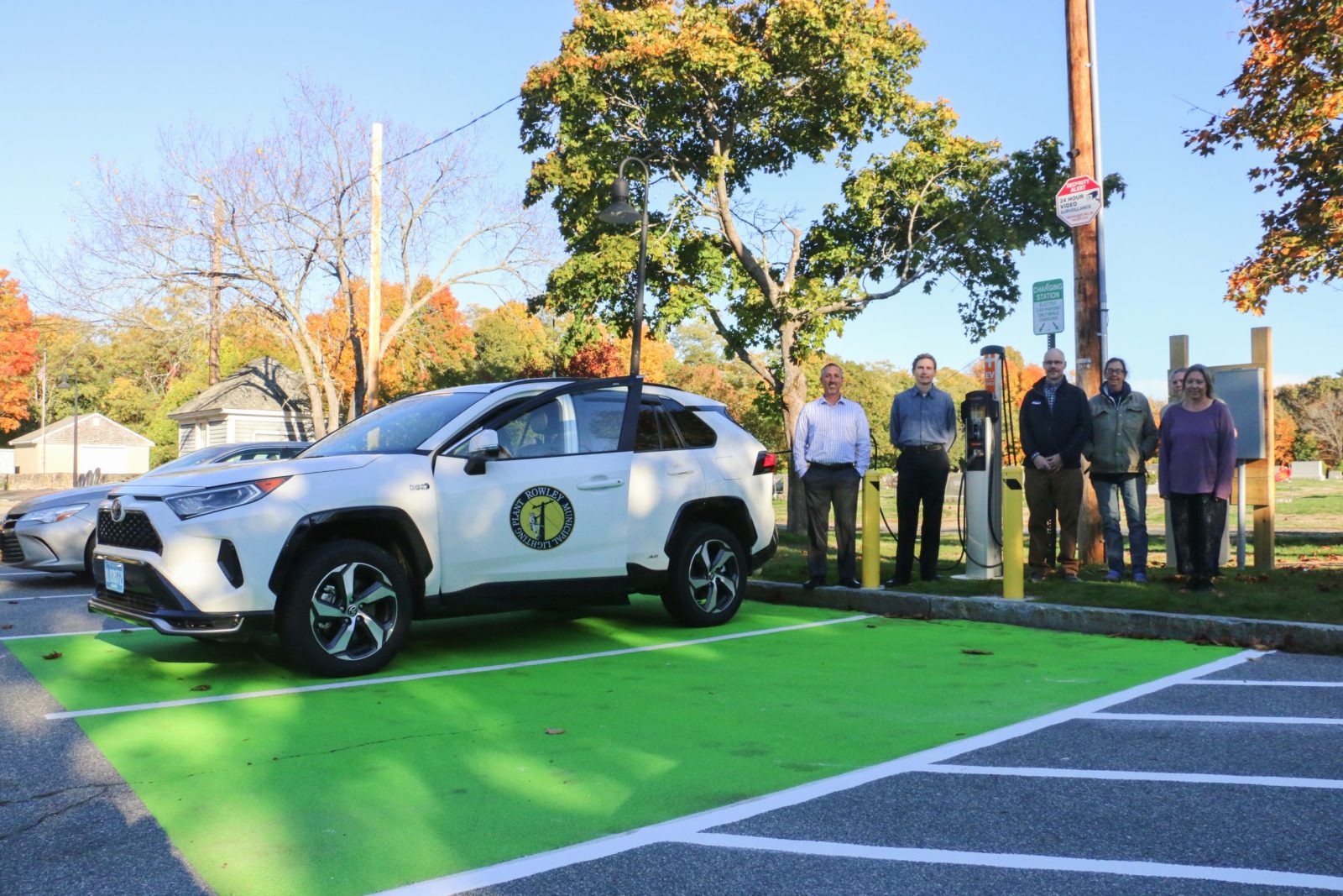 Rowley Municipal Lighting Plant Installs Level 2 EV Charging Station The Town Common