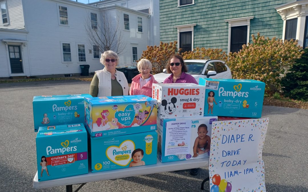 Annual Diaper Drive for Anchor of Hope at Central Congregational Church  Sat., Nov. 4, 10:00 AM – 1:00 PM