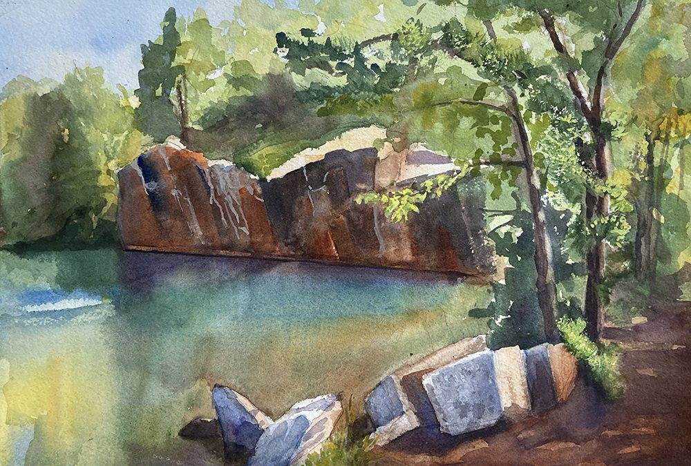 “Joyful Watercolors” Found in Newbury