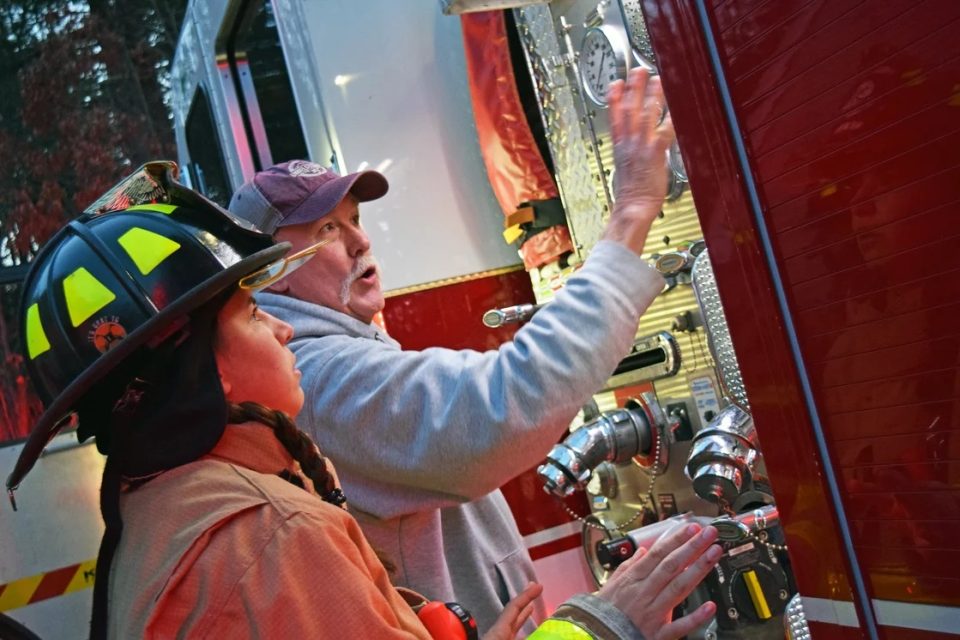 Newbury Fire Department Members Train on Pump Operations