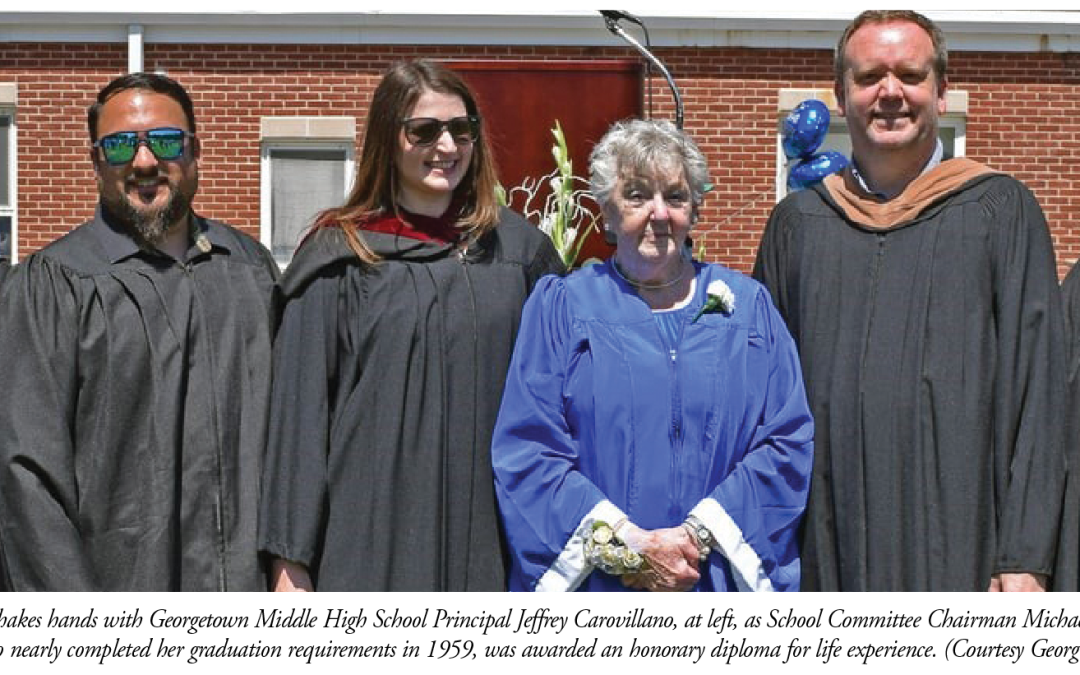 Georgetown High School Presents Honorary Diploma to 82-year-old for Life Experience