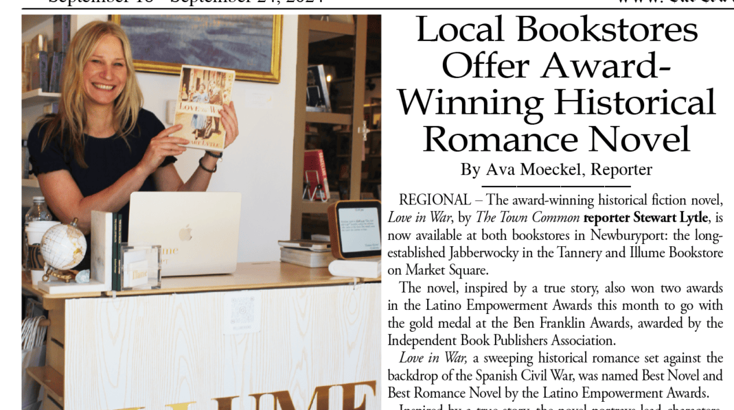 Local Bookstores Offer Award-Winning Historical Romance Novel