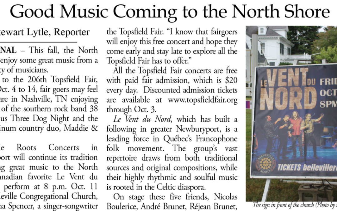 Good Music Coming to the North Shore