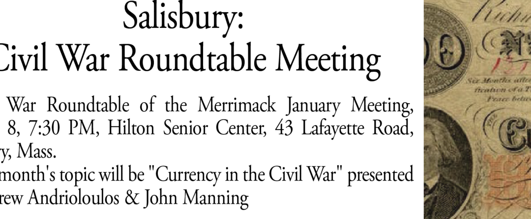 Salisbury:  Civil War Roundtable Meeting