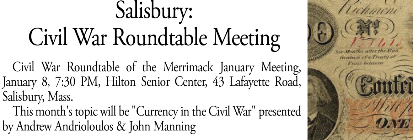 Salisbury:  Civil War Roundtable Meeting