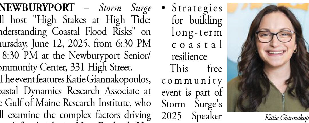 Storm Surge Presents Expert Discussion on Coastal Flood Risks in Newburyport