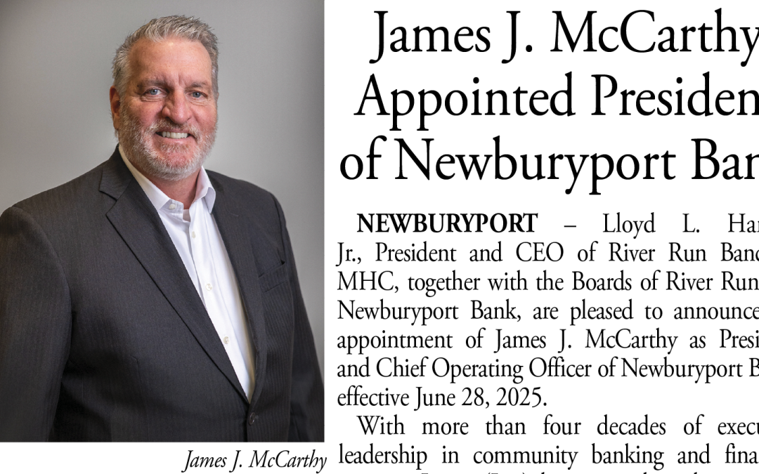 James J. McCarthy Appointed President of Newburyport Bank