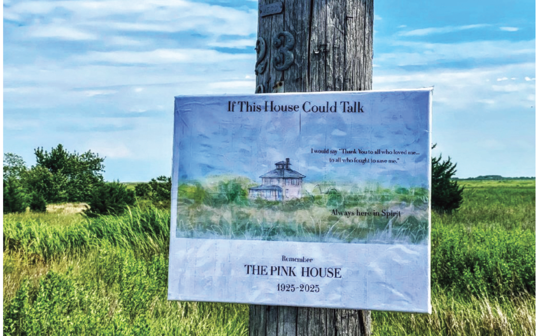 A Sign to Remember the Pink House