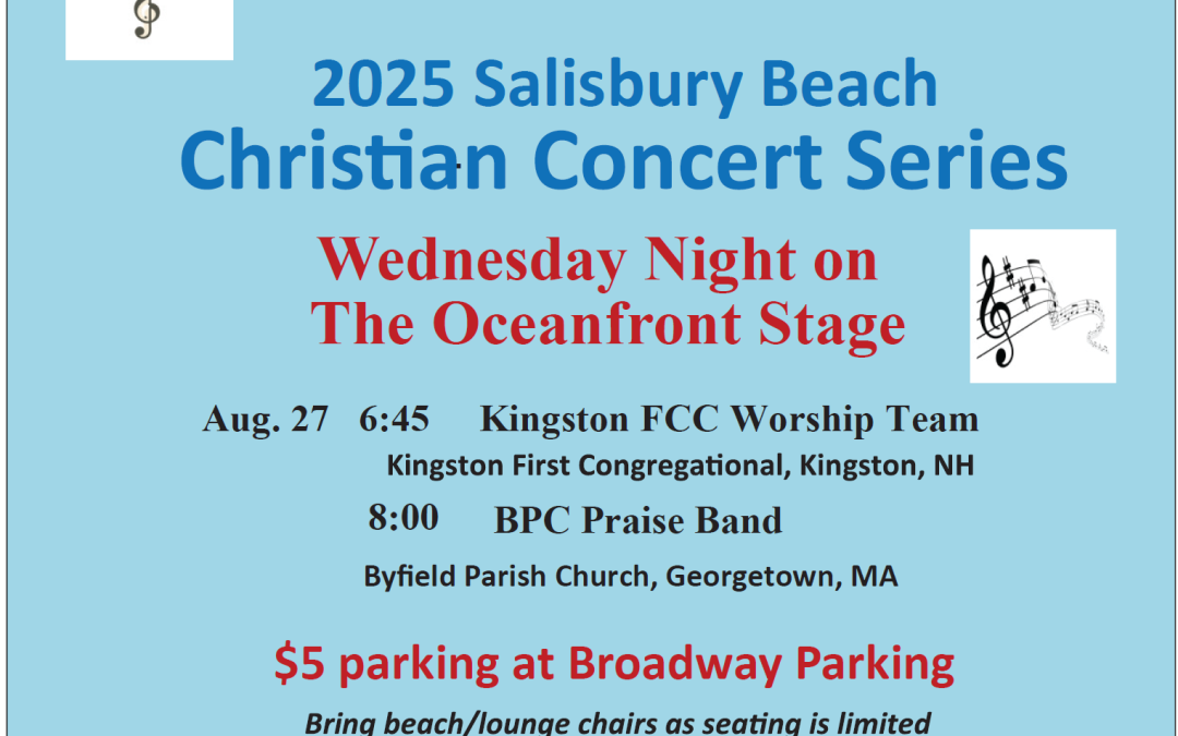 TONIGHT!  SALISBURY BEACH – FREE CHRISTIAN CONCERT