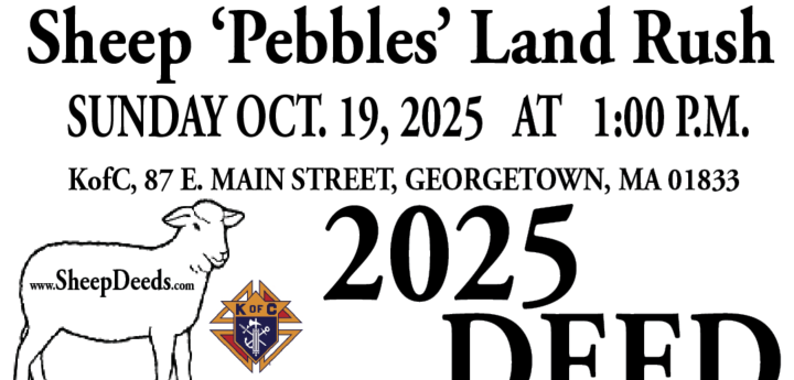 Buy Your Great Grand Sheep ‘Pebbles’ Land Rush Deed Today!