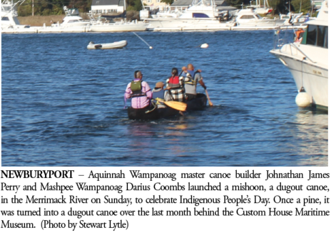 dugout canoe on Merrimack River