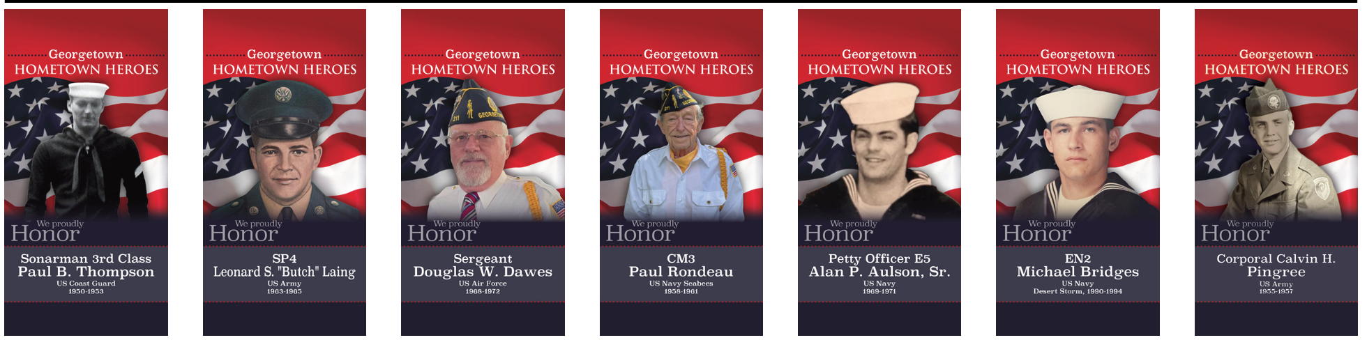 Hometown Heroes Banner Program Honors Georgetown Veterans