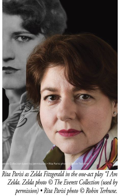 Rita Parisi presents *I Am Zelda* — A one-act play about the woman who inspired *The Great Gatsby*
