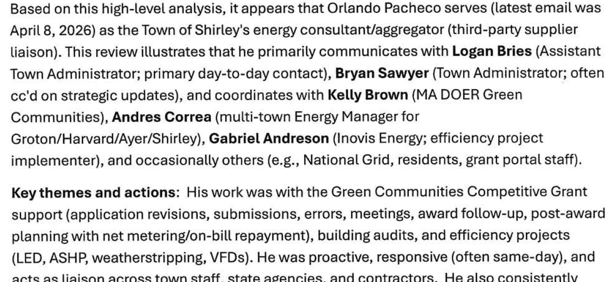Selectman Seeks Discussion on Georgetown Employee’s Apparently Extensive Outside Work During Normal Work Hours