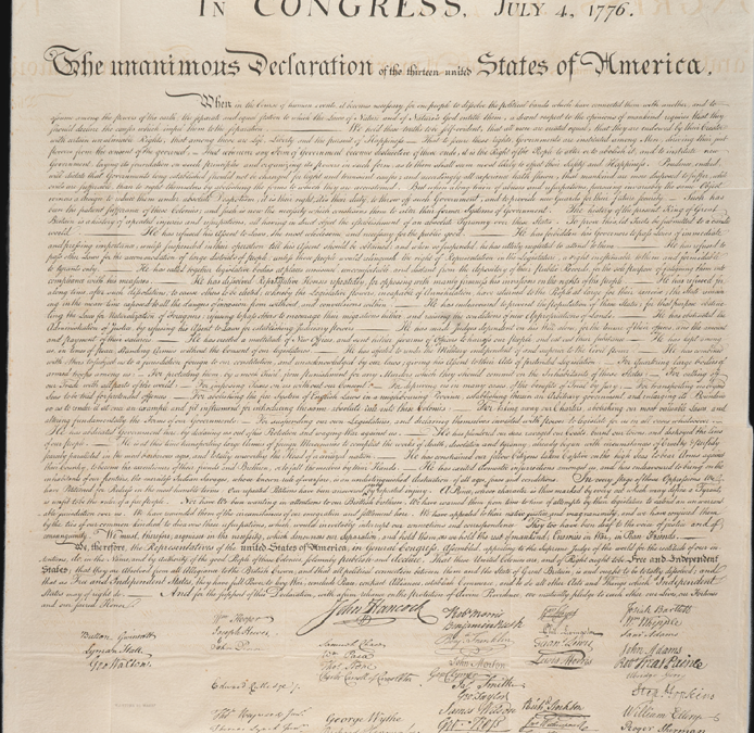 Custom House Has Second Copy of Independence Declaration