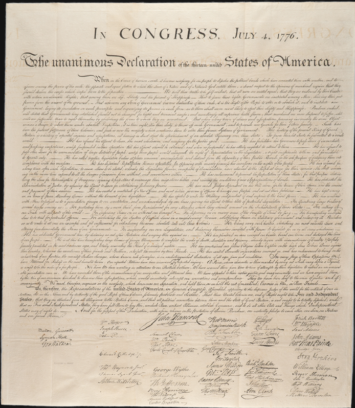 Custom House Has Second Copy of Independence Declaration
