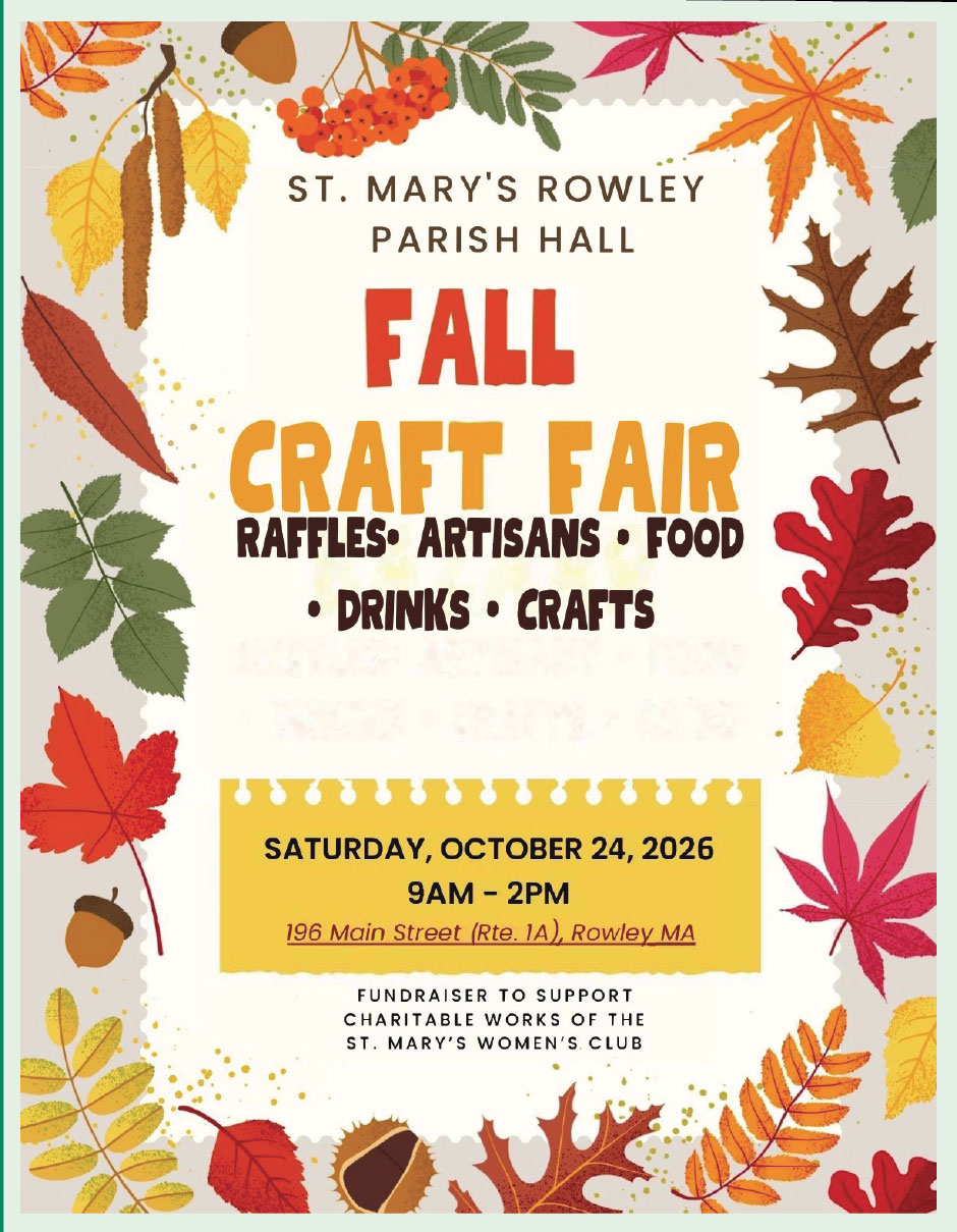Fall Craft Fair  – Rowley St. Mary’s Church